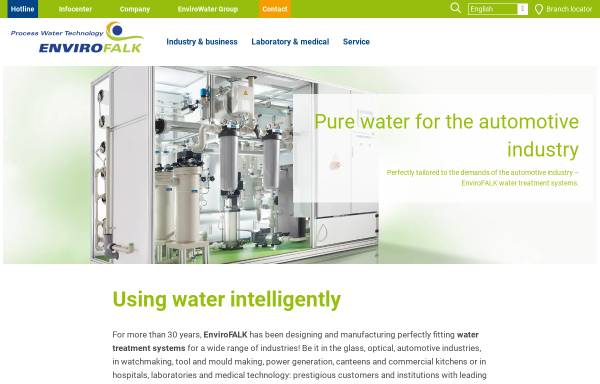 Vorschau von www.envirofalk.com, EnviroFALK GmbH - Prozesswasser-Technik