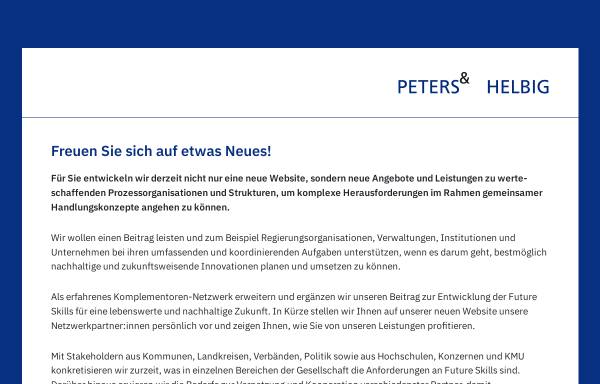 Vorschau von www.peters-helbig.de, Peters & Helbig GmbH - Henning Peters und Peter Helbig