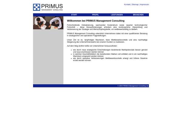 Vorschau von www.primus-consulting.com, Primus Management Consulting Ltd.