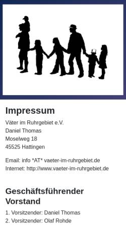Vorschau der mobilen Webseite www.vaeter-im-ruhrgebiet.de, Väter im Ruhrgebiet e.V.
