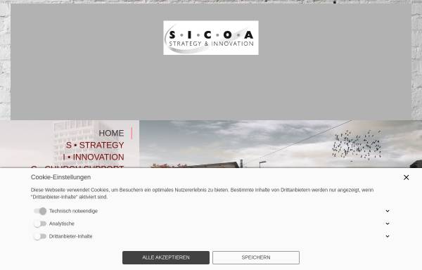 Vorschau von www.sicoa.ch, Sicoa AG Strategy & Innovation