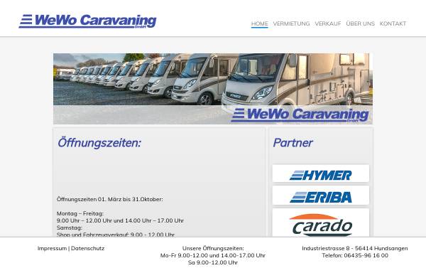 Vorschau von www.we-wo.de, WeWo Caravaning GmbH