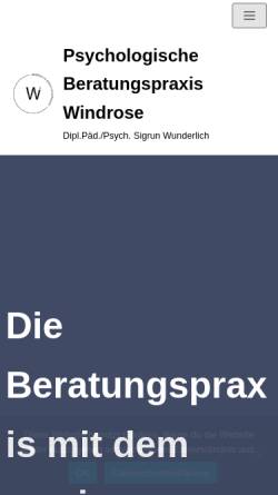 Vorschau der mobilen Webseite www.windrose-beratung.de, Windrose-Beratung