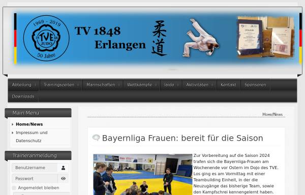 Vorschau von www.tv48erlangen-judo.de, TV 1848 Erlangen Judoabteilung