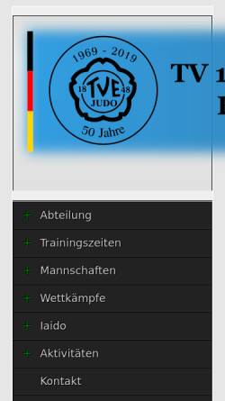 Vorschau der mobilen Webseite www.tv48erlangen-judo.de, TV 1848 Erlangen Judoabteilung