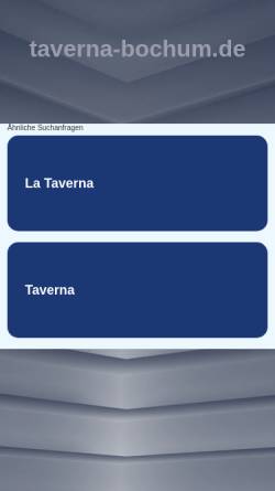 Vorschau der mobilen Webseite www.taverna-bochum.de, Ristorante Taverna la veneziana