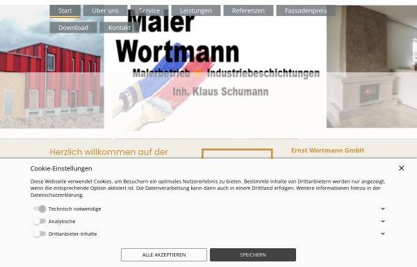 Vorschau von www.maler-wortmann.de, Ernst Wortmann GmbH