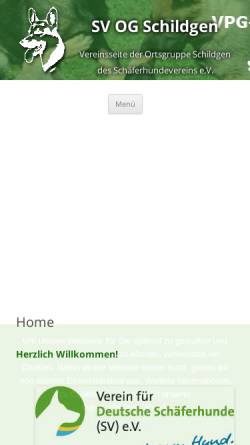 Vorschau der mobilen Webseite www.svogschildgen.de, SV OG Schildgen