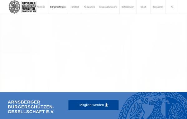 Vorschau von www.buergerschuetzen.de, Arnsberger Bürgerschützengesellschaft e.V.