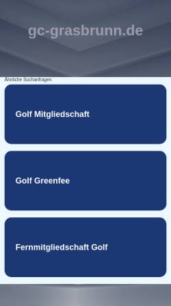Vorschau der mobilen Webseite gc-grasbrunn.de, Golfclub Grasbrunn e.V.