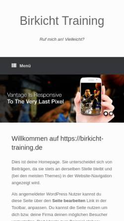 Vorschau der mobilen Webseite birkicht-training.de, Birkicht-Training