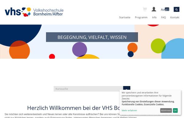 Vorschau von www.vhs-bornheim-alfter.de, Volkshochschule Bornheim/Alfter