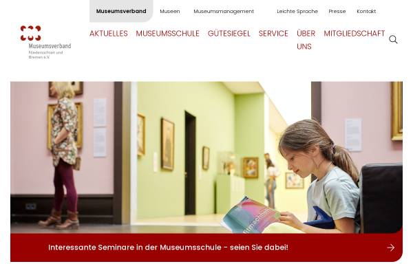 Vorschau von www.mvnb.de, Museumsverband für Niedersachsen und Bremen e.V.