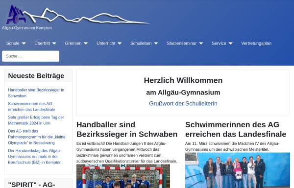 Vorschau von www.allgaeu-gymnasium.de, Allgäu-Gymnasium Kempten