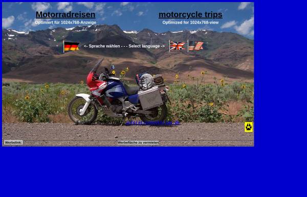Vorschau von www.coyotetrips.de, Motorradreisen von Stefan Dietz
