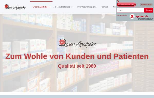 Vorschau von www.ihreapothekenvorort.de, Rosen-Apotheke und Karls-Apotheke