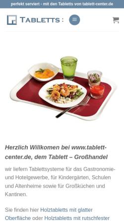 Vorschau der mobilen Webseite www.tablett-center.de, Tablett Center