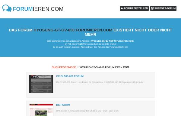 Vorschau von hyosung-gt-gv-650.forumieren.com, GT650 GV 650 Forum