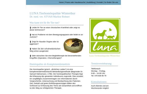 Luna Tierhomoeopathie Winterthur
