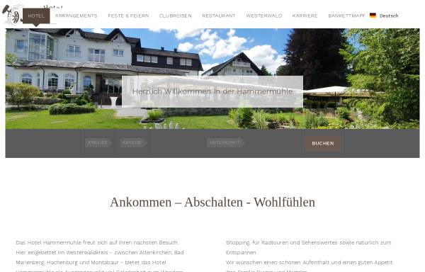 Vorschau von www.hotel-hammermuehle.de, Hotel Hammermühle