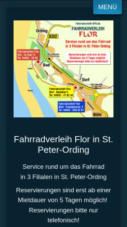 Vorschau der mobilen Webseite www.fahrradverleih-spo.de, Fahrradverleih-SPO.de