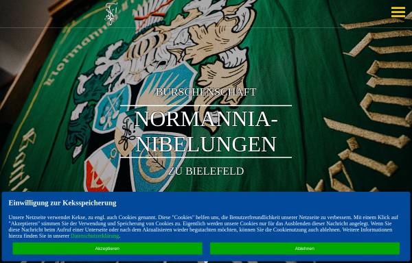 Vorschau von www.bielefelder-burschenschaft.de, Burschenschaft Normannia-Nibelungen zu Bielefeld