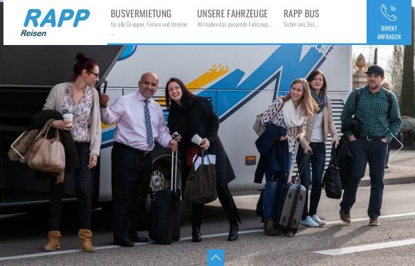 Vorschau von www.rapp-bus.de, Busvermittlung, Busreisen - Rapp Busvermietung