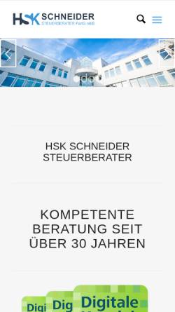 Vorschau der mobilen Webseite www.homp.de, Homp, Schneider & Kollegen