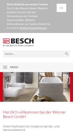 Vorschau der mobilen Webseite www.besch-gmbh.de, Besch GmbH