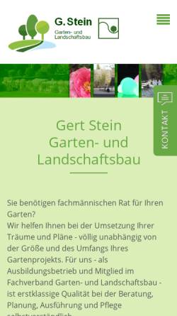 Vorschau der mobilen Webseite www.stein-baumschulen.de, S. Stein Baumschulen