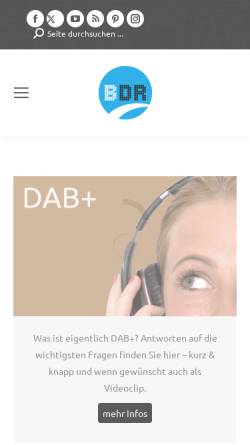 Vorschau der mobilen Webseite www.bayerndigitalradio.de, Bayern Digital Radio GmbH
