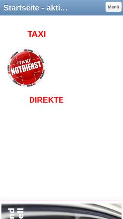 Vorschau der mobilen Webseite www.aktiv-taxi.de, Aktiv Taxi Vermittlung GbR