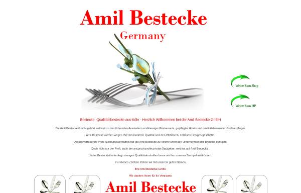 Vorschau von www.amil-bestecke.de, Amil Bestecke GmbH