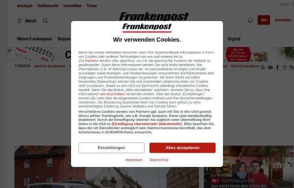 Vorschau von www.frankenpost.de, Frankenpost