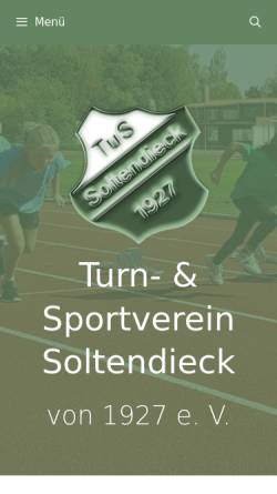 Vorschau der mobilen Webseite tus-soltendieck.de, Turn- und Sportverein Soltendieck von 1927 e.V.