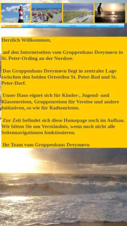 Vorschau der mobilen Webseite www.gruppenhaus-spo.de, Haus Dreymøvn