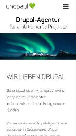 Vorschau der mobilen Webseite www.undpaul.de, undpaul aus Norddeutschland