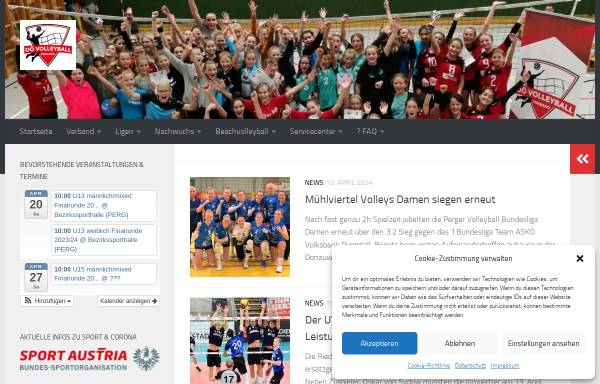 Vorschau von www.ooe-volleyball.at, Oberösterreichischer Volleyball Verband