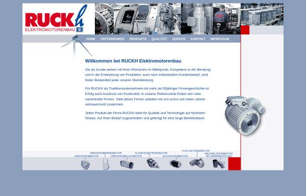 Vorschau von www.ruckh-motor.de, Ruckh GmbH Elektromotorenbau