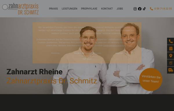 Vorschau von www.schmitz-zahnarzt.de, Zahnarztpraxis Dr. Schmitz