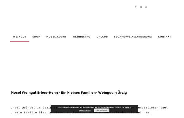 Vorschau von www.erbes-henn.de, Weingut und Gästehaus Erbes-Henn