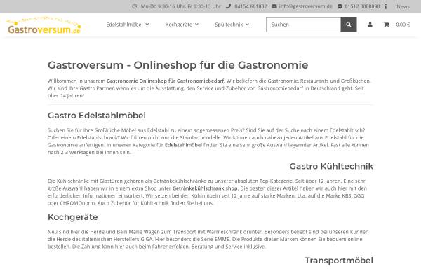 Vorschau von gastroversum.de, Gastrohammer.de by Gewerbemoebel.de Gruppe - Sven Ediger