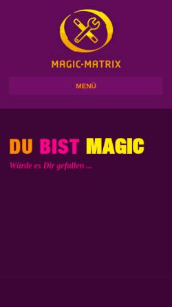 Vorschau der mobilen Webseite www.magic-matrix.de, Magic-Matrix Seminare