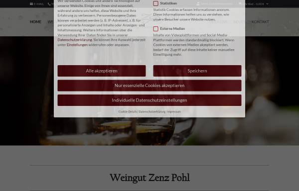 Vorschau von zenz-pohl.de, Weingut Zenz-Pohl
