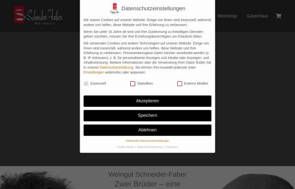 Vorschau von www.schneider-faber.de, Weingut-Gästehaus-Schneider-Faber