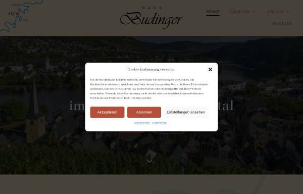 Vorschau von www.haus-budinger.de, Pension Haus-Budinger mit Ferienwohnung