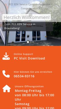 Vorschau der mobilen Webseite www.pccedvservice.de, PCC - EDV - Service
