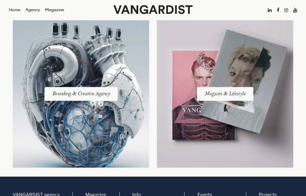 Vorschau von vangardist.com, Vangardist Magazin