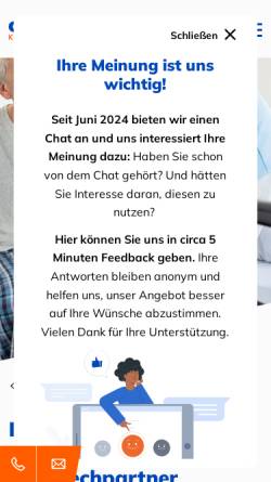 Vorschau der mobilen Webseite www.krebsinformationsdienst.de, Häusliche Krankenpflege für Krebspatienten
