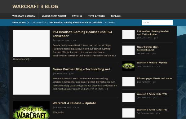 Vorschau von www.warcraft3-blog.de, Warcraft 3 Blog